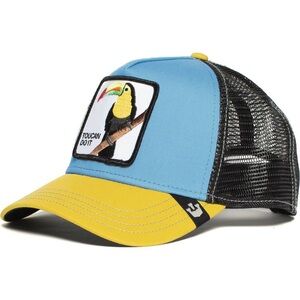 Goorin Bros Blue and Yellow Toucan Trucker Hat